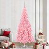 vidaXL Christmas Tree with 300 LEDs with Stand Pink 240 cm PVC
