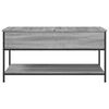 vidaXL Coffee Table Grey Sonoma 100x50x50 cm Engineered Wood and Metal