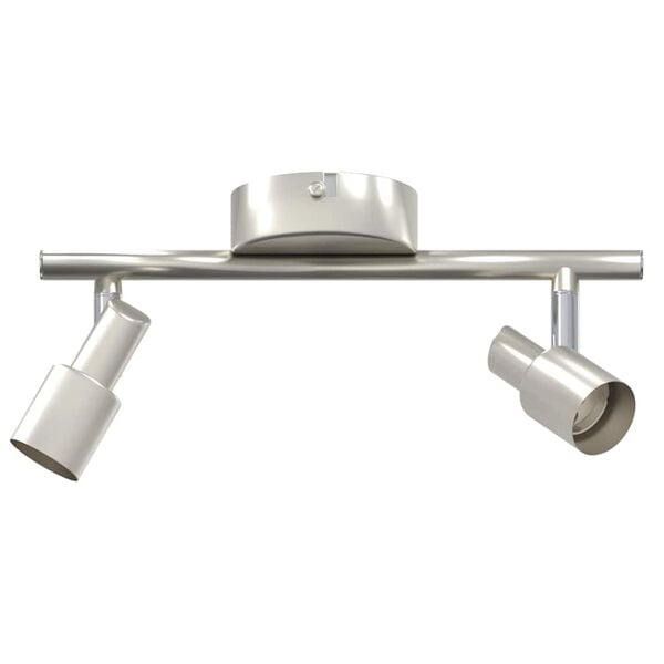 vidaXL Ceiling Spotlight with Spotlights Nickel 25.5 x 8 x 11 cm Steel