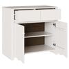vidaXL Sideboard Drammen White 79 x 43 x 75.5 cm Solid Pine wood