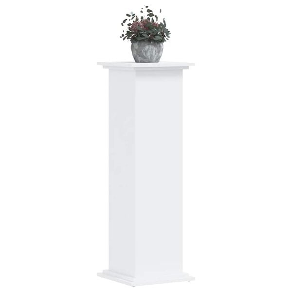 vidaXL Plant Stand White 33x33x100 cm Engineered Wood