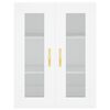 vidaXL Wall Mounted Cabinets 2 pcs White Engineered Wood