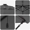 vidaXL Cantilever Roma Parasol Anthracite and Black 352 x 251 x 265 cm