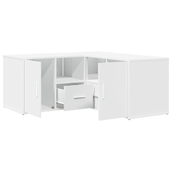 vidaXL Corner Cabinet White 160x40x45 cm Engineered Wood