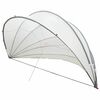 vidaXL Pool Dome Folding Manual Grey and Orange 592 x 590 x 275 cm