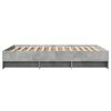 vidaXL Bed Frame without Mattress Concrete Grey 120x200cm Engineered Wood