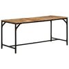 vidaXL Dining Table 160x80x75 cm Solid Wood Rough Mango