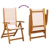 vidaXL Folding Garden Chairs 4 pcs Solid Wood Acacia and Textilene
