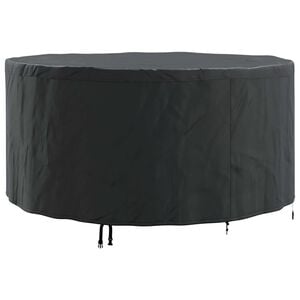 vidaXL Furniture Cover Black 182 x 182 x 71 cm 600D Oxford Fbric