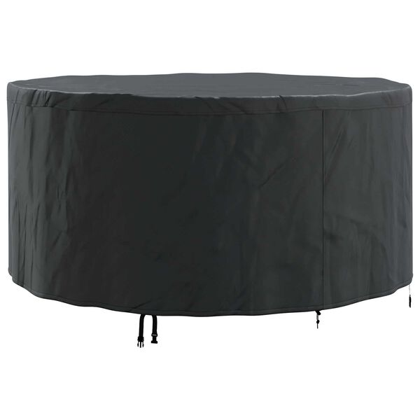 vidaXL Outdoor Furniture Cover Black 182 x 182 x 71 cm 600D fabric
