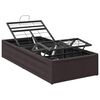 vidaXL Electric Adjustable Bed Frame Brown 190 x 100 x 33.5 cm Steel