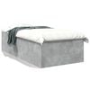 vidaXL Bed Frame without Mattress Concrete Grey 75x190 cm Small Single