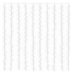 vidaXL LED Curtain Fairy Lights 3x3m 300 LED Cold White 8 Function