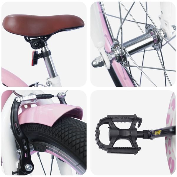 vidaXL Kids Bike 20'' for 6-11 Years Old Light Pink