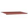 vidaXL Retractable Awning Orange and Brown 600 x 300 cm