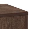 vidaXL Plant Stand Brown Oak 33x33x100 cm Engineered Wood