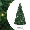 vidaXL Christmas Tree with Decorative String Lights Green 400 cm PVC