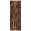 vidaXL Wall-Mounted Coat Rack Wall-mounted Smoked Oak 30 x 1.5 x 80 cm