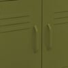 vidaXL Storage Cabinet Olive Green 60x35x56 cm Steel