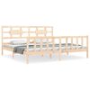 vidaXL Bed Frame without Mattress Super King Size Solid Wood Pine