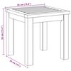 vidaXL Side Table Oil Natural 35 x 35 x 34 cm Solid Acacia Wood