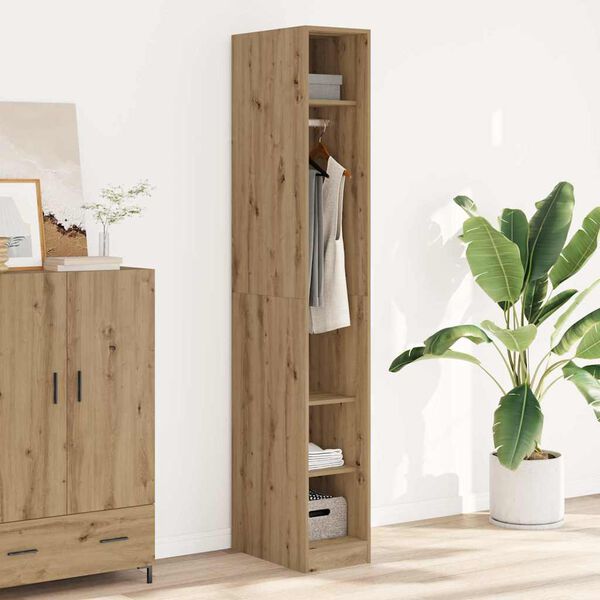 vidaXL Wardrobe Artisian Oak 30x50x200 cm Engineered Wood