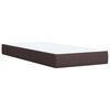 vidaXL Box Spring Bed with Mattress Dark Brown 90x200 cm Fabric
