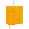 vidaXL Sideboard Mustard Yellow 68x39x89 cm Steel