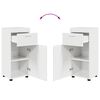 vidaXL Bathroom Furniture Set TULUM High Gloss White Engineered Wood