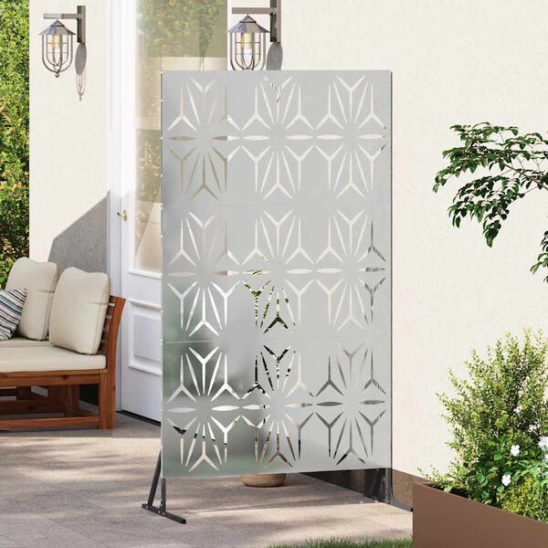 vidaXL Privacy Screen Grey 100 x 50 x 180 cm Steel