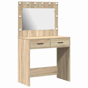 vidaXL Dressing Table Sonoma Oak 78.5 x 41 x 135 cm Engineered Wood
