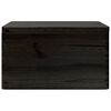 vidaXL Wooden Box with Lid and Handles Black 40x30x23cm Solid Wood Pine