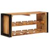 vidaXL Wine Rack Brown 100 x 45 x 33 cm Solid Rough Mango Wood
