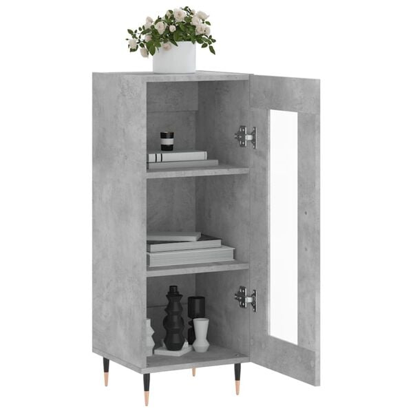 vidaXL Sideboard Concrete Grey 34.5x34x90 cm Engineered Wood