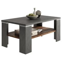 FMD Coffee Table with Shelf Matera Grey and Old Style