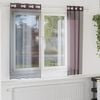 vidaXL Voile Curtains with Grommets 2 pcs Purple 140x175 cm