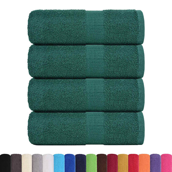 vidaXL Wash Towels 4 pcs FROGN Green 30x30 cm 100% Cotton