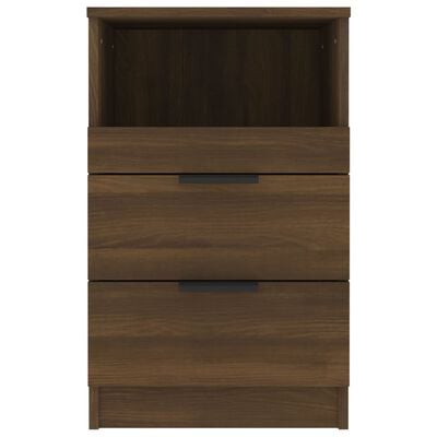 vidaXL Bedside Cabinets 2 pcs Brown Oak Engineered Wood