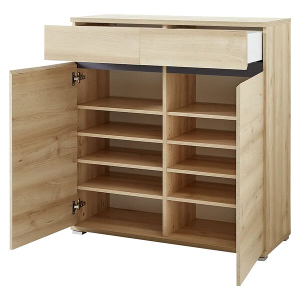 Germania Shoe Cabinet GW-Lissabon Beech and Anthracite