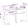 vidaXL Storage Headboard with Shelf Grey sonoma 140 cm Engineered wood