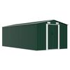 vidaXL Garden Shed 257x489x181 cm Metal Green