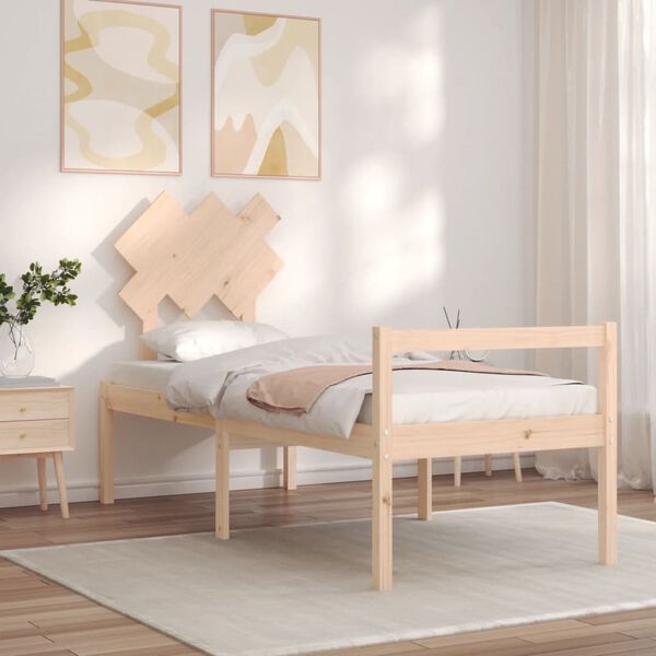 vidaXL Senior Bed without Mattress Small Single Solid Wood