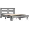 vidaXL Bed Frame without Mattress Grey Sonoma 140x200 cm