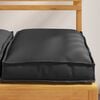 vidaXL Pallet Cushion for suitable for Seat 4 pcs Black 40 x 40 x 8 cm