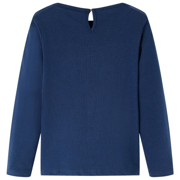 Kids' T-shirt with Long Sleeves Navy Blue 116