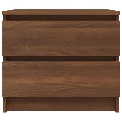 vidaXL Bed Cabinet Brown Oak 50x39x43.5 cm Engineered Wood