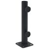 vidaXL Parasol Base for &Oslash;32/34/38 mm Pole Matt Black Steel