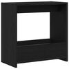 vidaXL Side Table Black Oak 50 x 26 x 50 cm Engineered Wood