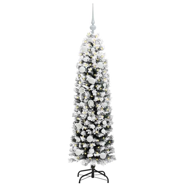 vidaXL Artificial Christmas Tree with 150 LEDs with Stand Green 150 cm