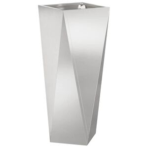 vidaXL Planter Silver 30 x 30 x 75 cm Stainless Steel